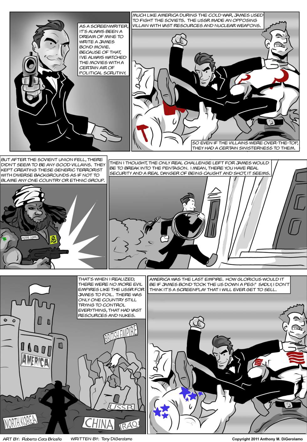 The Antiwar Comic: If I Wrote James Bond The Antiwar Comic: If I Wrote James Bond