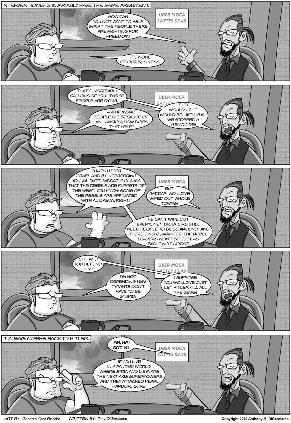 The Antiwar Comic:  The Interventionists’ Argument