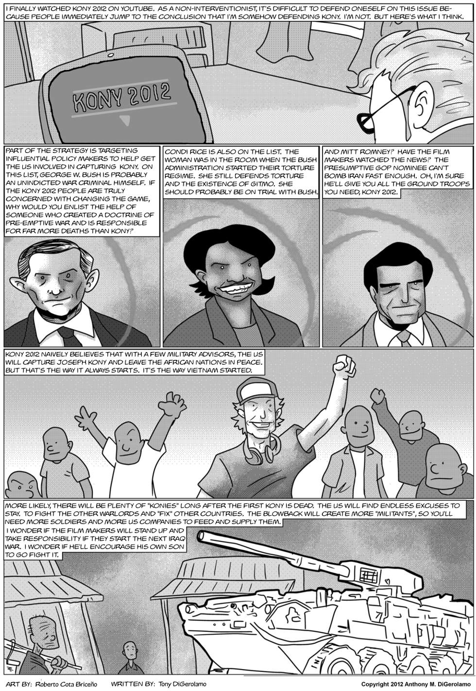 The Antiwar Comic: In Response to Kony 2012 The Antiwar Comic: In Response to Kony 2012