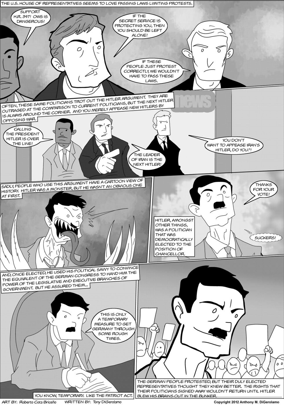 The Antiwar Comic: The Protesters Know The Antiwar Comic: The Protesters Know