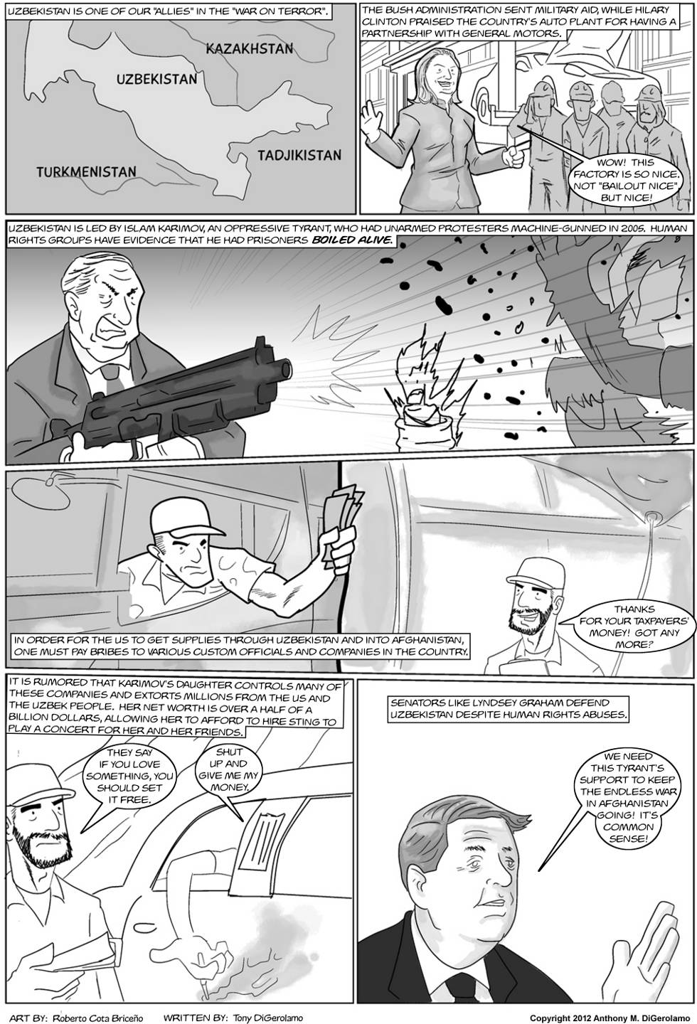The Antiwar Comic:  Our Wacky Ally Uzbekistan