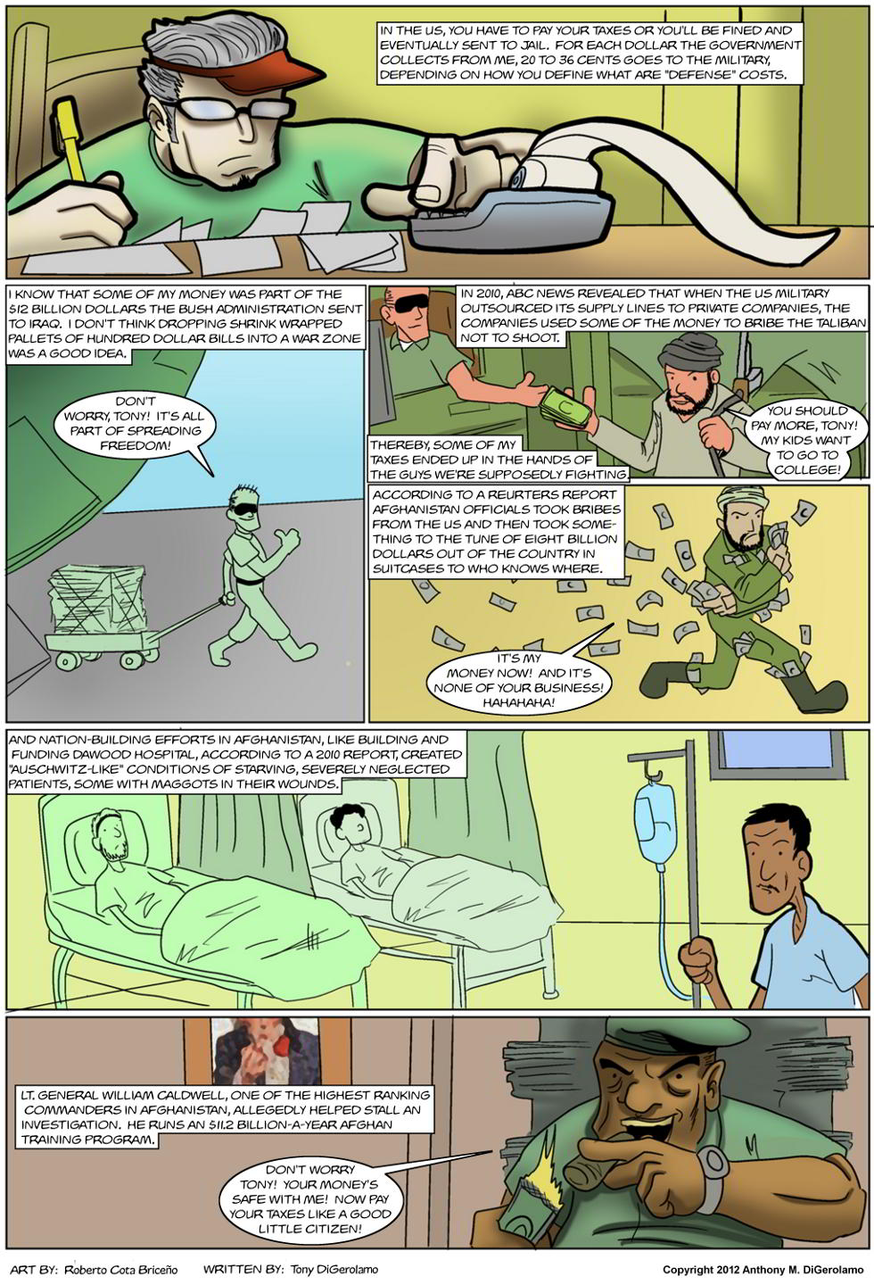The Antiwar Comic: Your Tax Dollars At Work The Antiwar Comic: Your Tax Dollars At Work