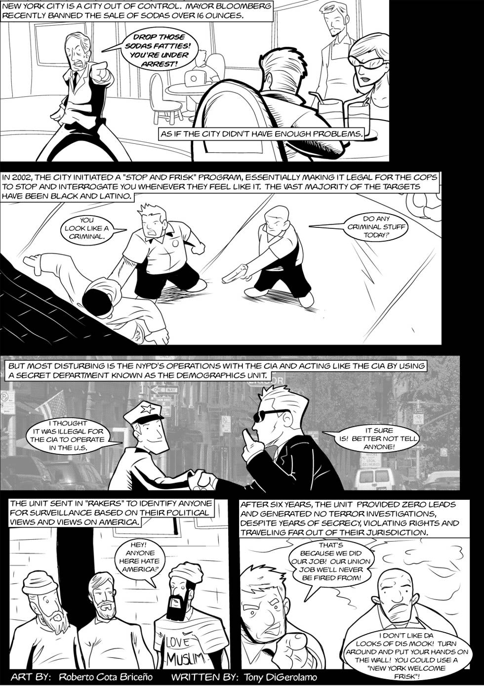 The Antiwar Comic:  Police State of Mind