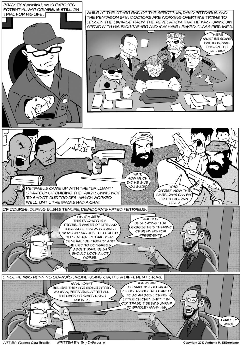 The Antiwar Comic:  Covering Your Brass, Not Your Privates