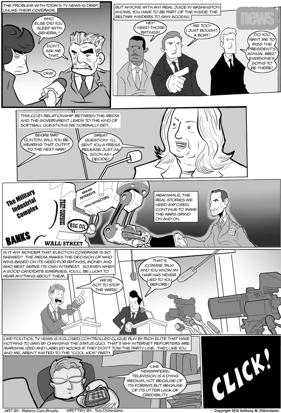 The Antiwar Comic:  Die Television, Die!