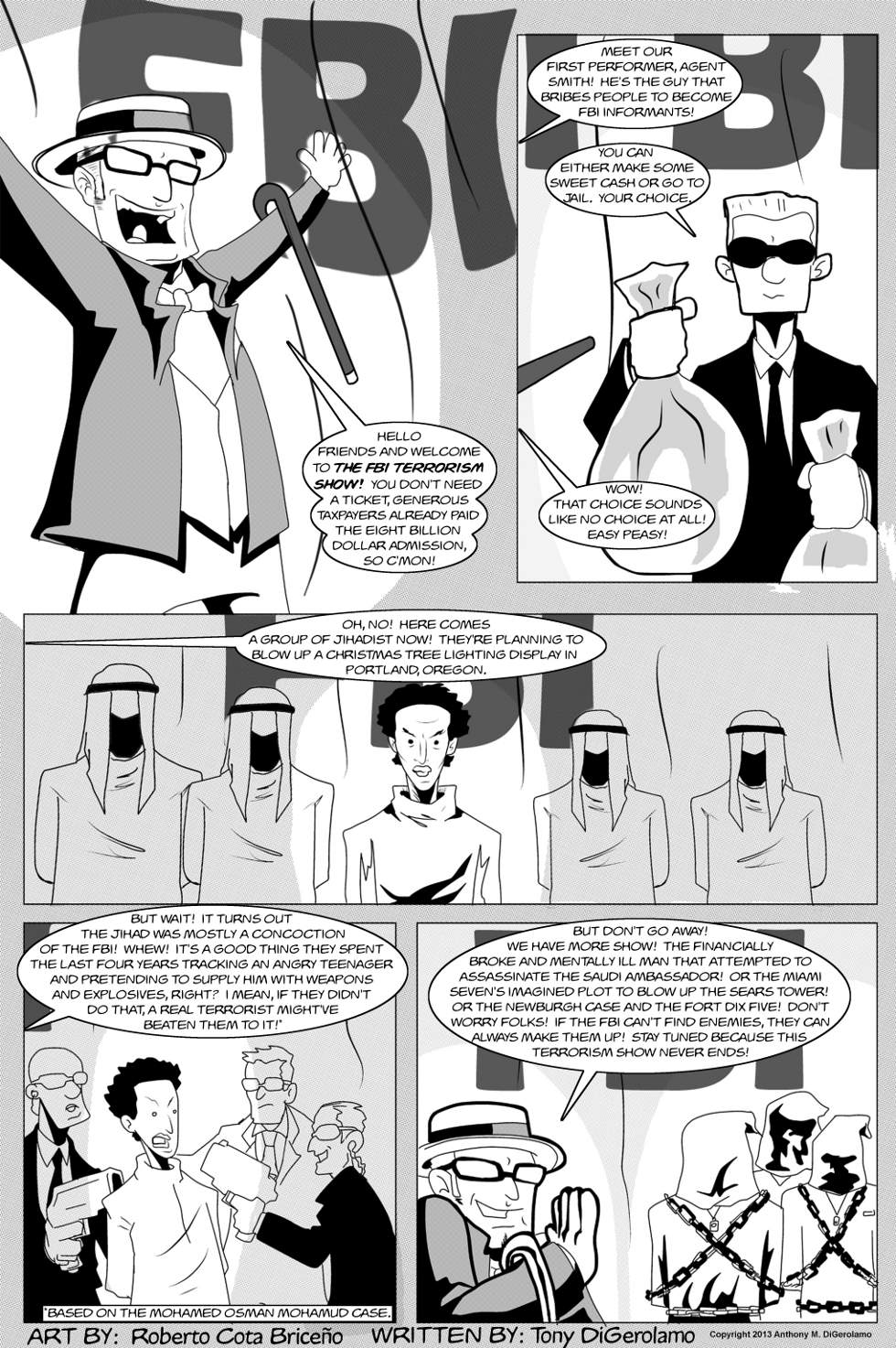 The Antiwar Comic:  The FBI Terrorism Show!