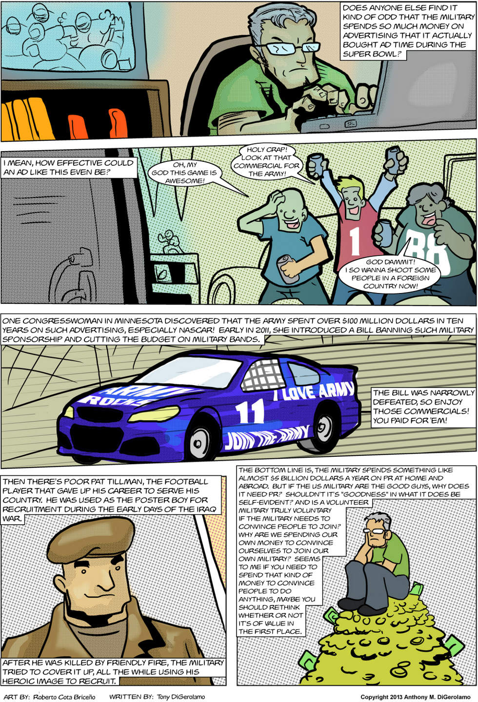 The Antiwar Comic:  The Military’s Biggest Play
